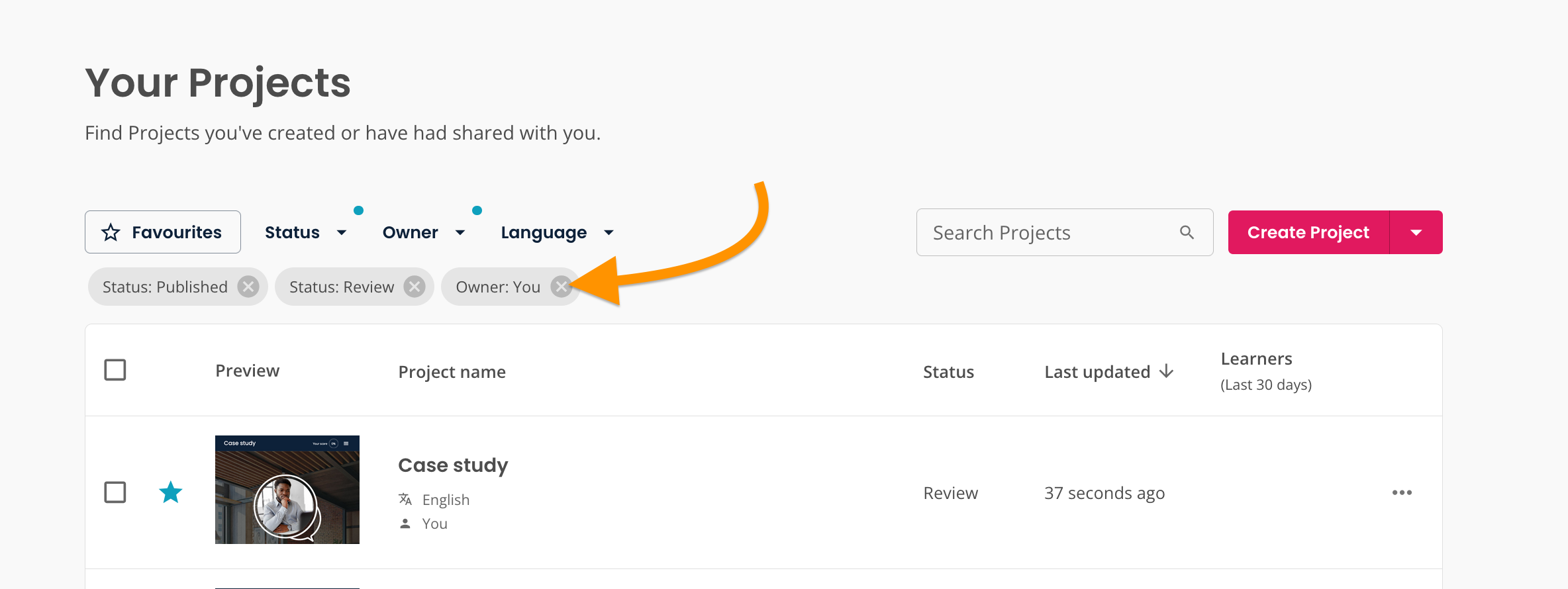 Create, applied filters in search toolbar.png