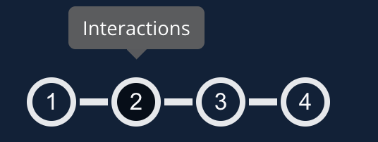 Create, footer, navigation, Dots, hover, page name.png
