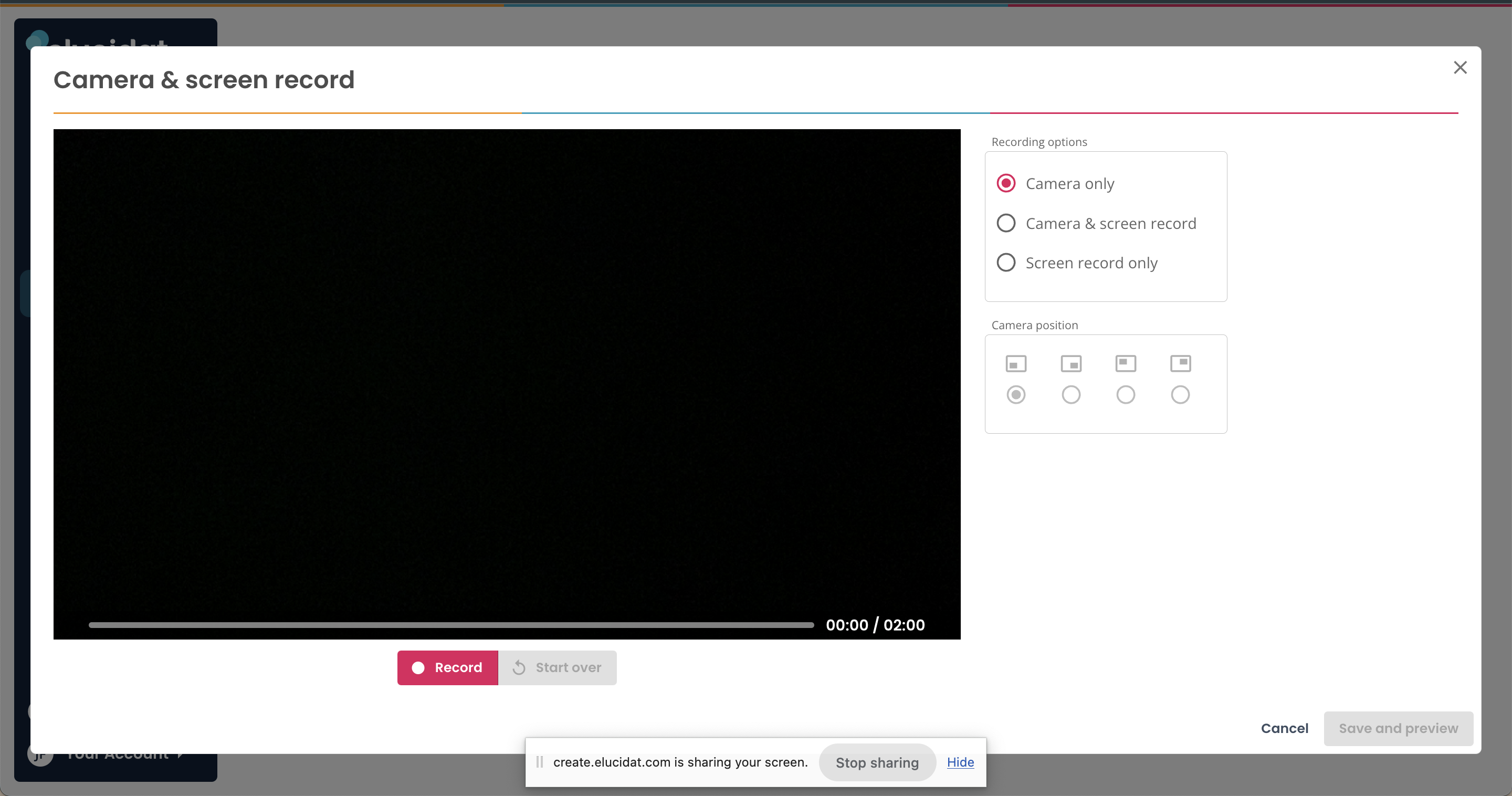 Create, Asset Library, Camera and screen record window.png