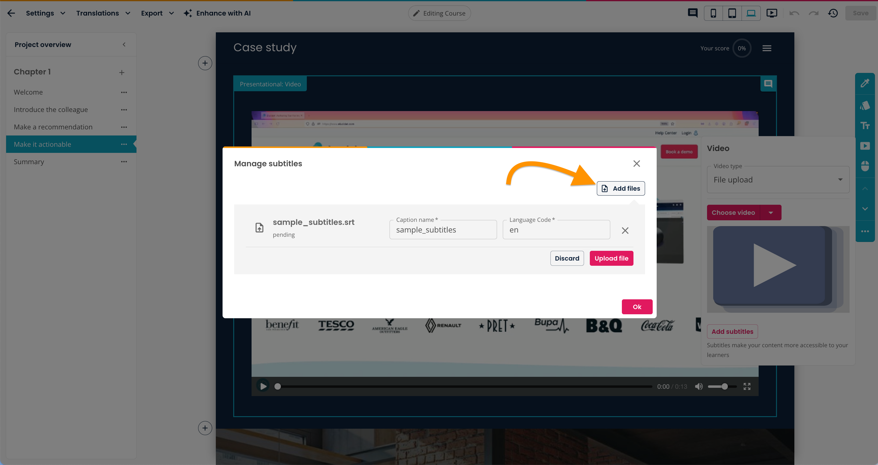 elucreate-project-video-manage-subtitles-add-files