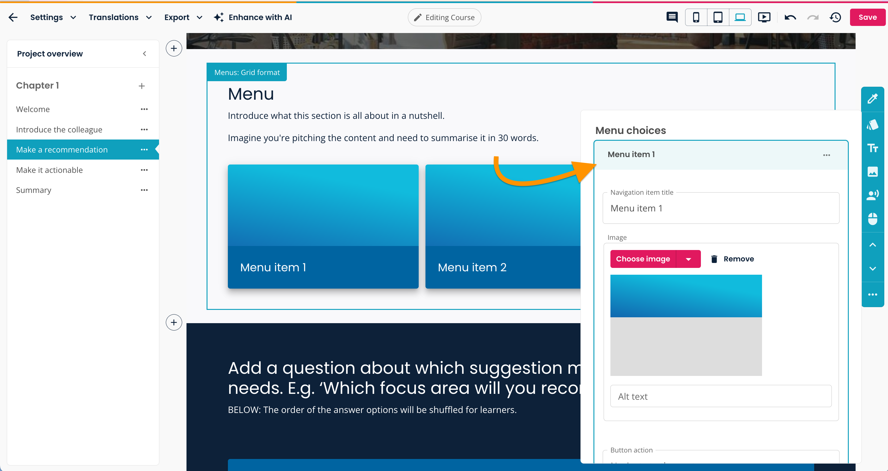 elucreate-project-menu-choices-accordion-expanded