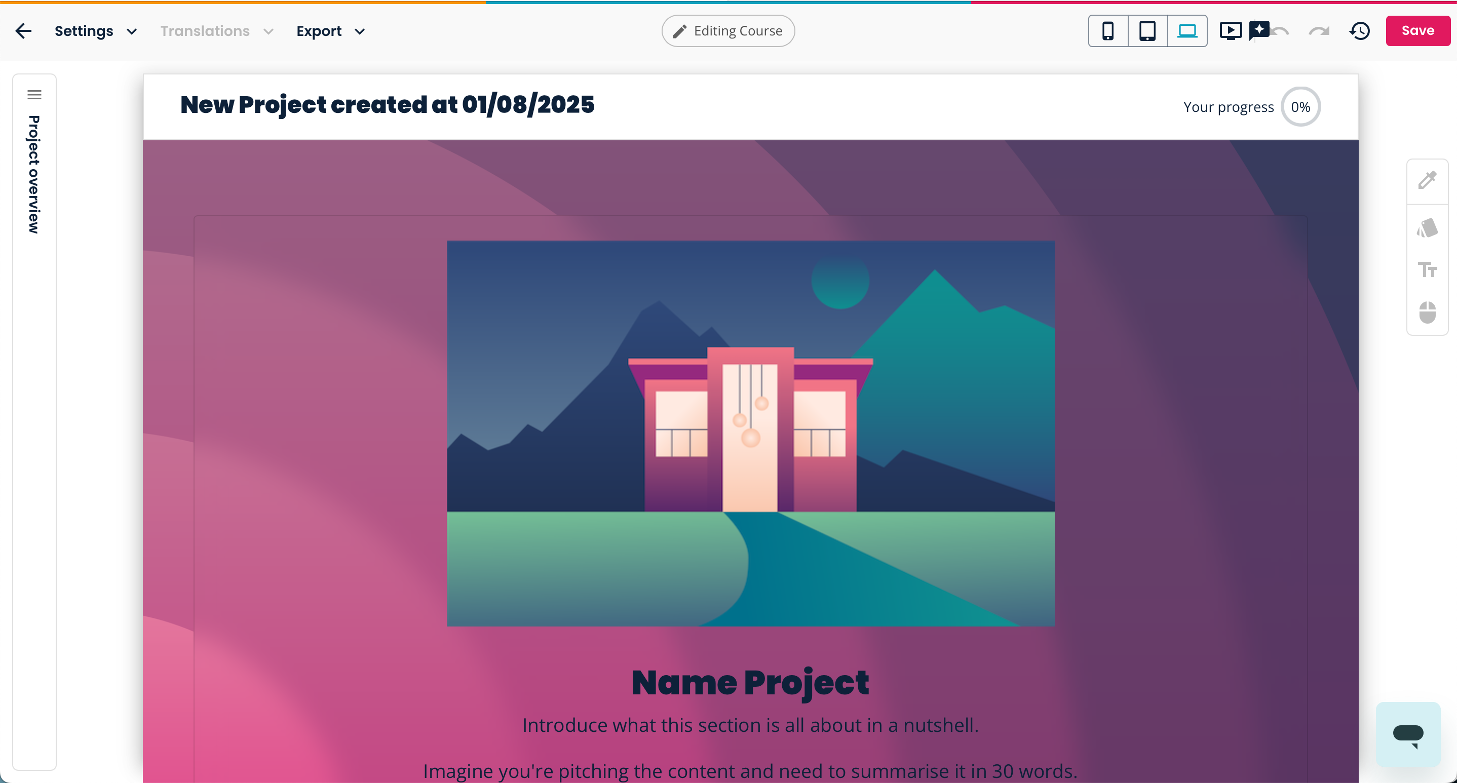 elucreate-new-project
