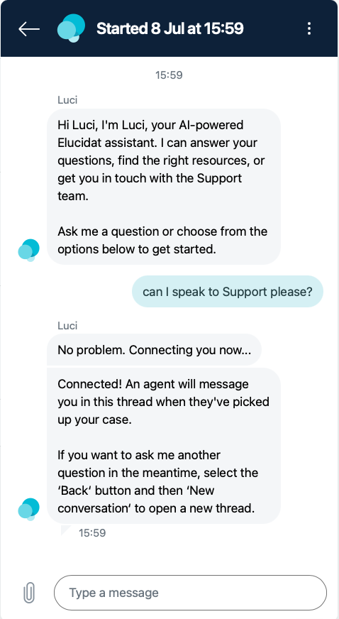 elucreate-luci-request-support