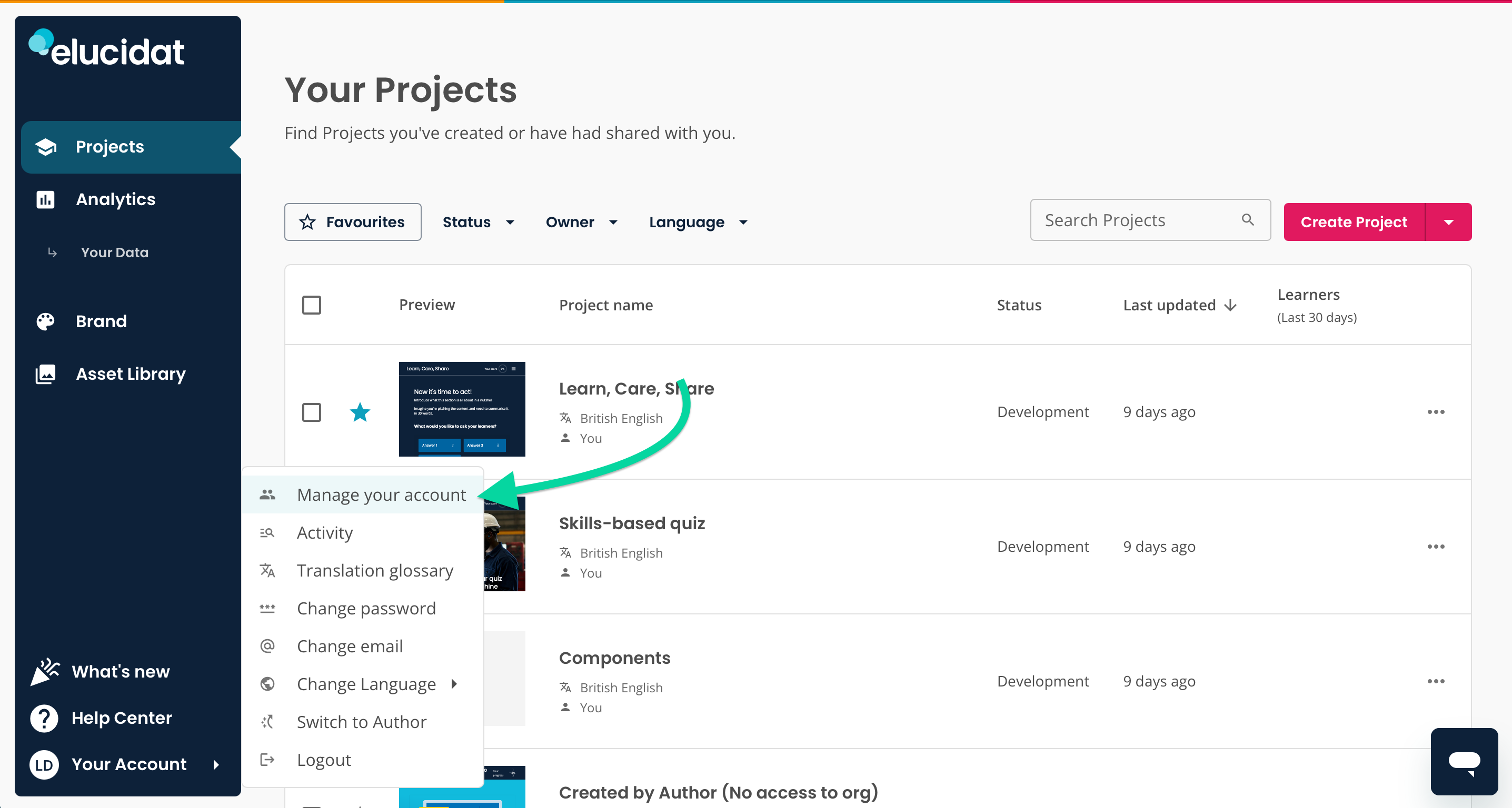 elucreate-homepage-manage-your-account