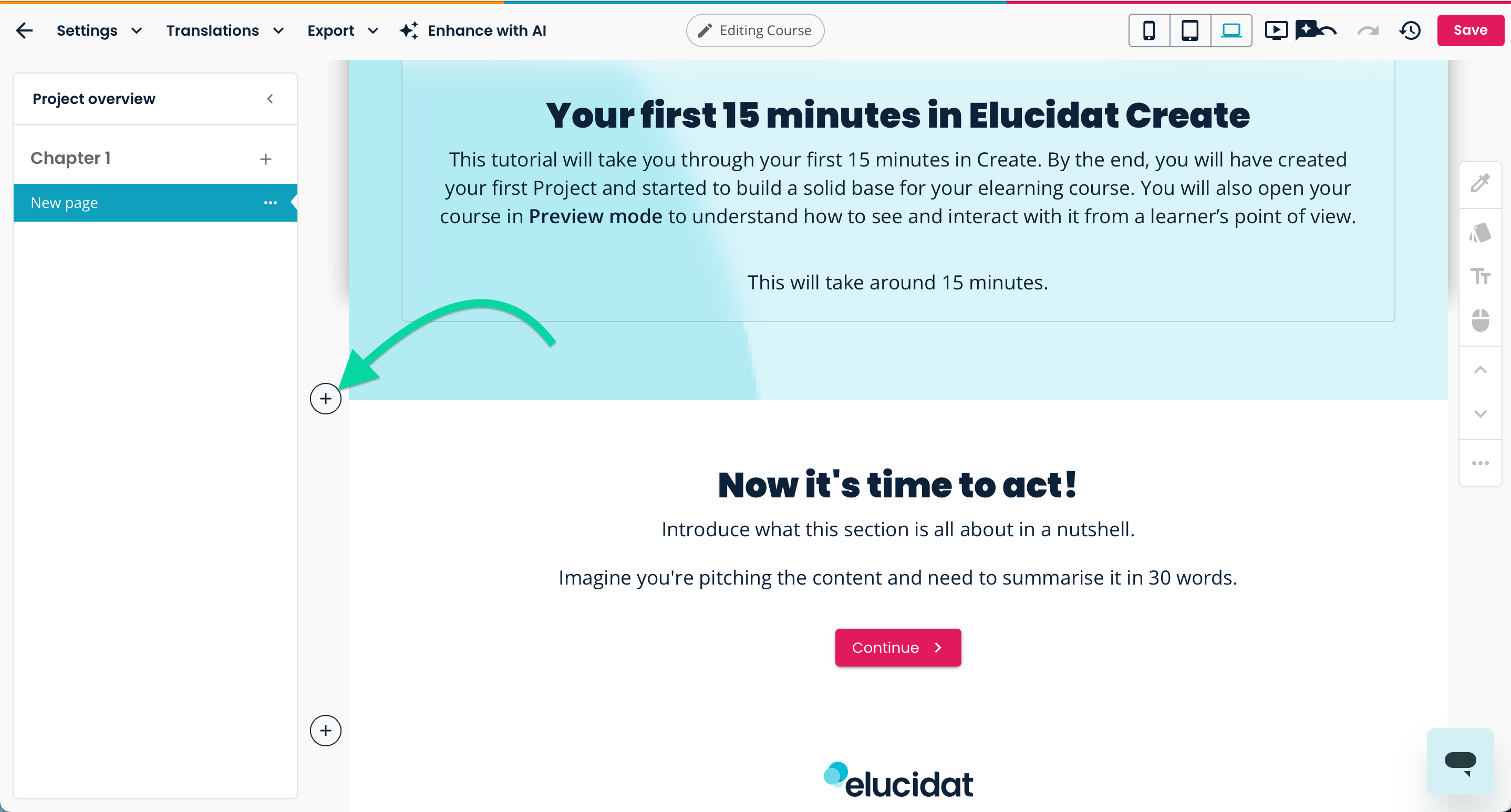 elucreate-project-editing-new-section