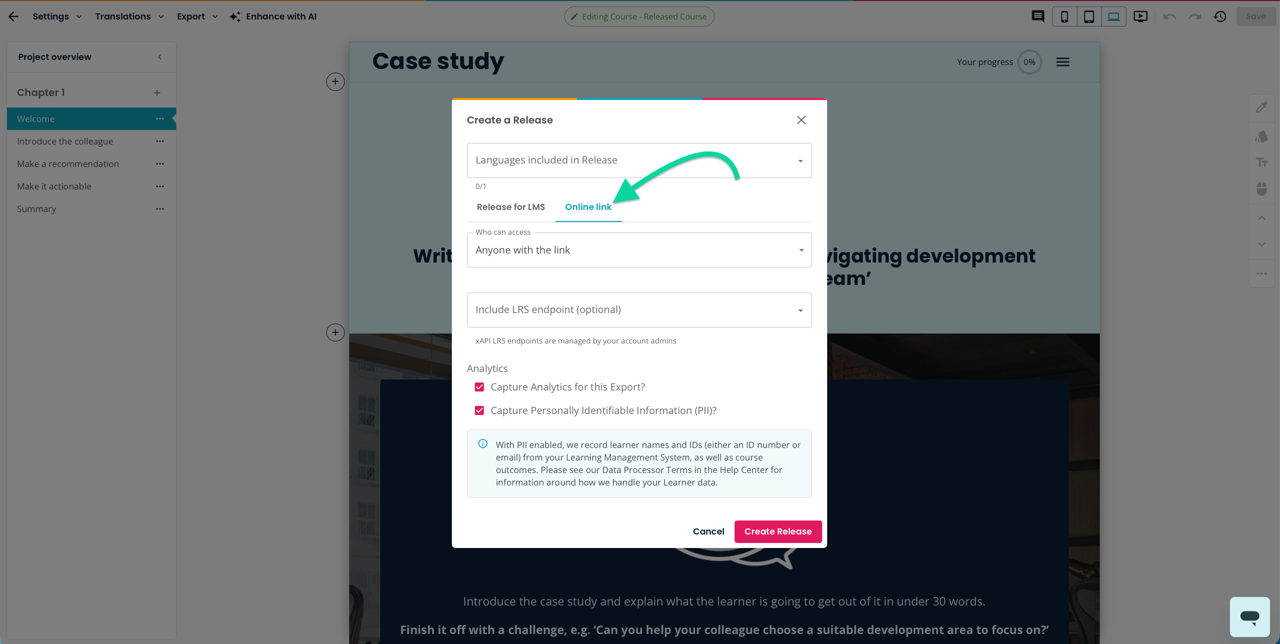 elucreate-project-create-a-release-online-link-tab