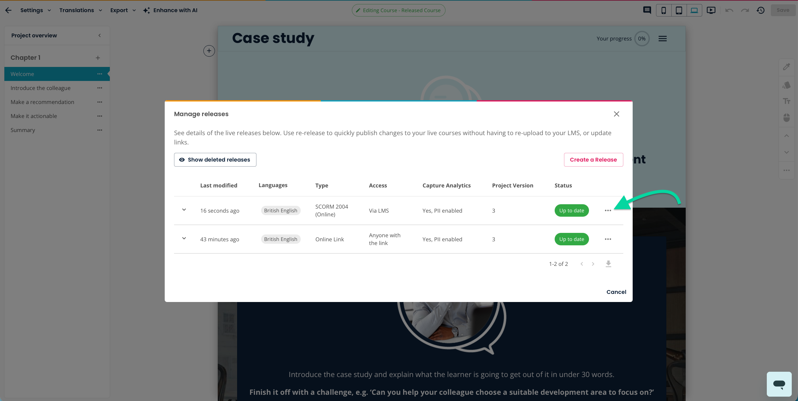 elucreate-project-manage-releases-SCORM-course-ellipsis-menu